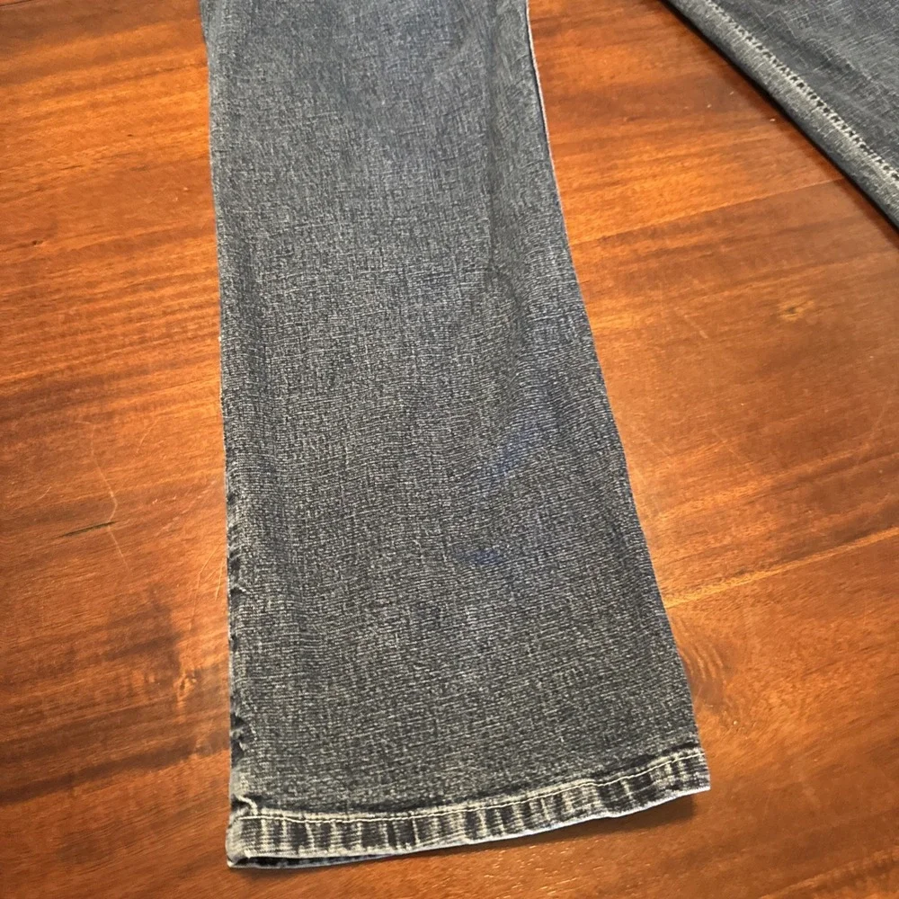 Mossimo‎ Women's Stretch Blue Jeans Size 15 Mid Rise Bootcut Made in Mexico